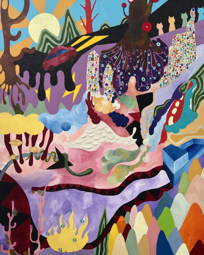 The beginning of the journey _2025
Year:2025
Medium:Acrylic on canvas
Dimensions:162cm x 130cm